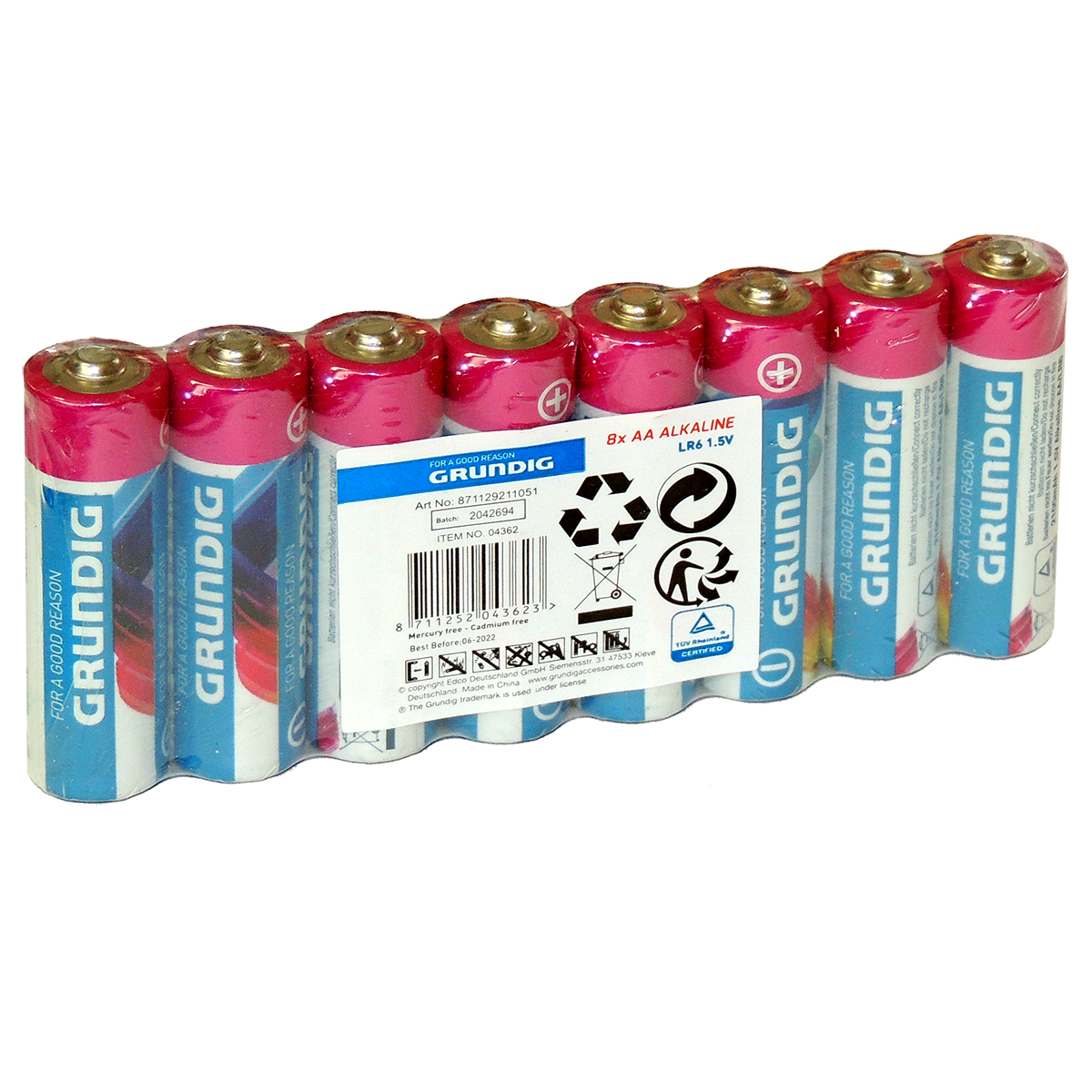 batteries LR6 / AA 8pcs